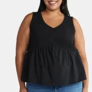 DEAL‼️4 Pieces Terra Sky Sleeveless Mixed Media Peplum and Smocked Bundle 2X